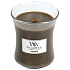 WoodWick Oudwood - Harzduftkerze mit Holzdocht und Deckelglas Medium 275 g