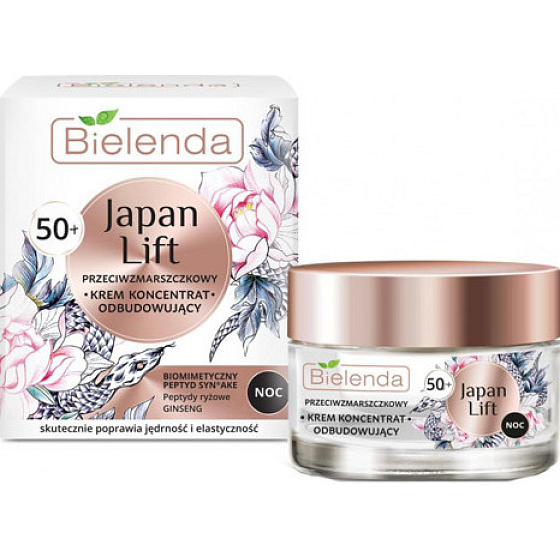 Bielenda Japan Lift 50+ straffende Anti-Falten Nachtcreme 50 ml
