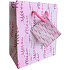 Nekupto Geschenkpapiertüte 14 x 11 x 6,5 cm Rosa Zweige 2003 30 KFS