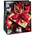 Ditipo Geschenkpapiertüte 26,4 x 13,6 x 32,7 cm Goldenes Weihnachtsgeschenk mit roter Schleife