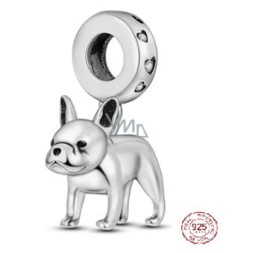 Charm Sterlingsilber 925 Hund - Französische Bulldogge, Anhänger für Armband Tier Charm Sterlingsilber 925 Hund - Französische Bulldogge, Anhänger für Armband Tier