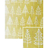 Nekupto Weihnachtsgeschenkpapier 70 x 1000 cm Gold, weiße Bäume
