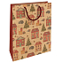 Nekupto Geschenk Kraftbeutel 28 x 37 cm Weihnachtshäuser