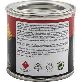 Bisil Thermo hitzebeständige Farbe 700 °C, 0199 schwarz, 80 g