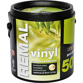 REMAL Vinyl Color mat waschbare Farbe für Wände, 500 Frühlingsgrün, 3,2 kg