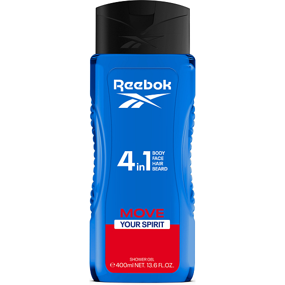 Reebok Men Move Your Spirit Duschgel 4in1, 400 ml