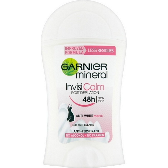 Garnier Mineral Invisi Calm Antitranspirant Deo-Stick für Frauen 40 ml
