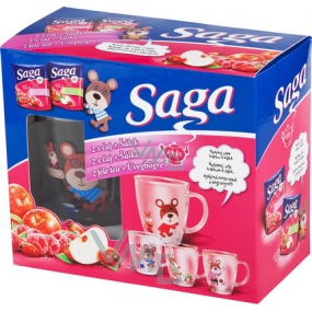 Saga Früchteteepackung mit Glasbecher 2 x 40 g