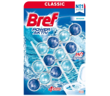 Bref Power Aktiv 4 Formula Ocean Breeze WC-Block für hygienische Sauberkeit und Frische Ihrer Toilette, färbt Wasser 3 x 50 g, Megapack