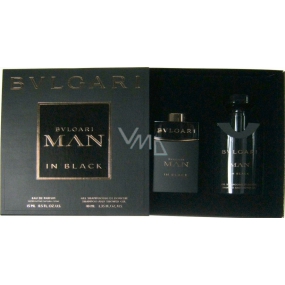 Bvlgari Man In Black parfümiertes Wasser 15 ml + Duschgel 40 ml, Geschenkset