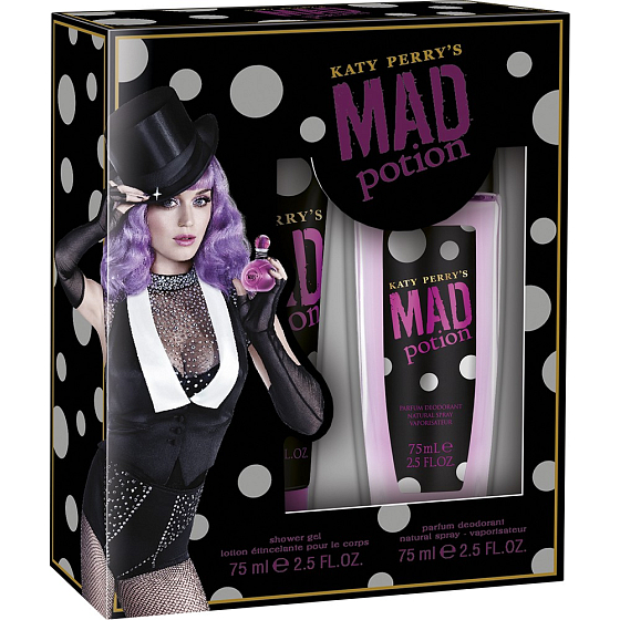 Katy Perry Mad Potion parfümiertes Deodorantglas für Frauen 75 ml + Duschgel 75 ml, Kosmetikset