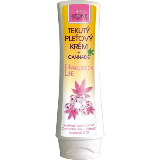Bione Cosmetics Cannabis Hyaluron Life Flüssige Gesichtscreme 150 ml