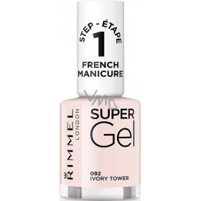 Rimmel London Super Gel French Manicure Nagellack 092 Ivory Tower 12 ml