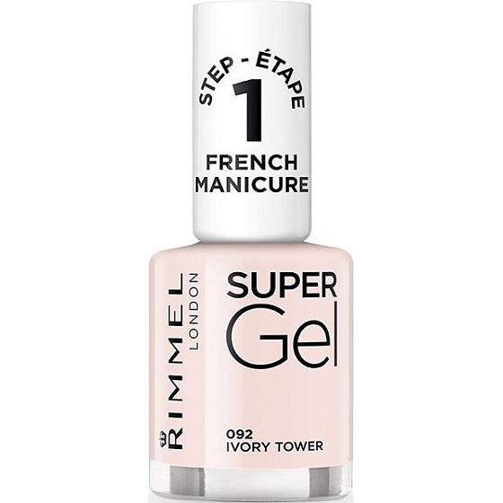 Rimmel London Super Gel French Manicure Nagellack 092 Ivory Tower 12 ml