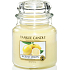 Yankee Candle Sicilian Lemon - Sizilianische Zitronenduftkerze Klassisches mittleres Glas 411 g