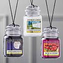 Yankee Candle Clean Cotton - Autoetikett mit Duft nach reinem Baumwollgel 30 g