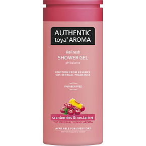 Authentic Toya Aroma Duschgel Cranberry und Nektarine, 400 ml