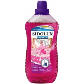 Sidolux Universal Cherry Cherry Lady Waschmittel für alle abwaschbaren Oberflächen und Böden 1 l