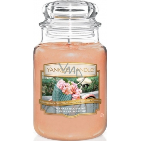 Yankee Candle Market Blossoms - Klassische Marktduftkerze Klassisches großes Glas 623 g