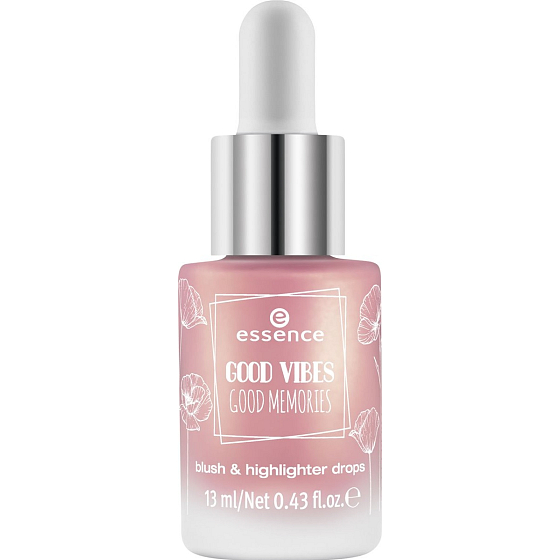Essenz Good Vibes Good Memories flüssiges Rouge und Aufheller 01 Bloom Tag für Tag 13 ml