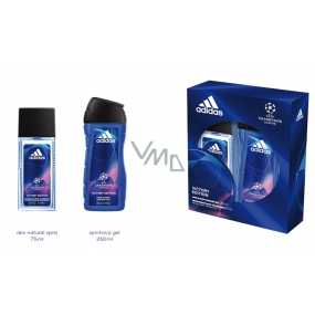 Adidas UEFA Champions League Victory Edition V parfümiertes Deospray 75 ml + Duschgel 250 ml, Kosmetikset für Männer