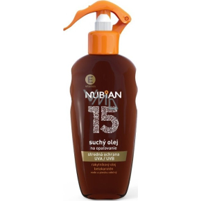 Nubian OF15 wasser- und sandbeständiges trockenes Sonnenölspray 200 ml