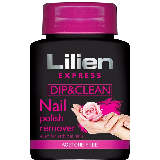 Lilien Express Quick & Easy Acetonfreier Nagellackentferner mit einem 75 ml Schwamm