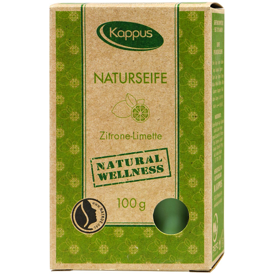 Kappus Natural Wellness Zitrone & Limette zertifizierte Naturseife 100 g