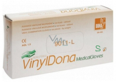 Dona Vinyldona puderfreie Vinyl-Handschuhe, Größe S 100 Stück im Karton