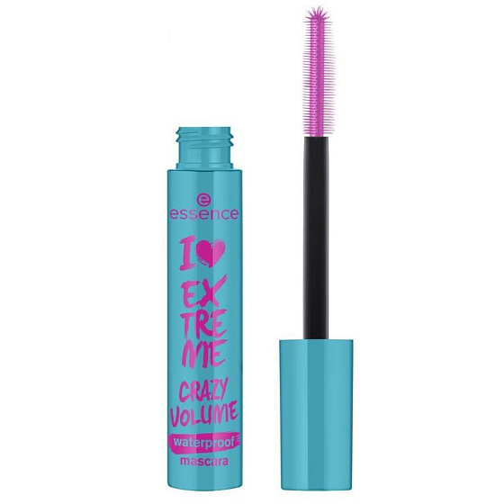 Essence I Love Extreme Crazy Volume wasserfeste Volumenmascara Schwarz 12 ml