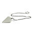 Kristallpendel Naturstein 2,5 cm + 18 cm Kette mit Perle, Steinen