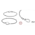 Sterling Silber Infinity Knot Kette Armband 18 cm