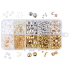 Perlen und Dekorationen weiß, silber, gold mix 10 Arten 65 g