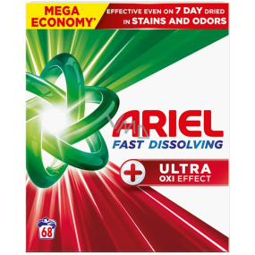 Ariel Plus Ultra Oxi Effect BOX prací prášek na bílé i stálobarevné prádlo 68 dávek 3,74 kg Ariel Plus Ultra Oxi Effect BOX prací prášek na bílé i stálobarevné prádlo 68 dávek 3,74 kg