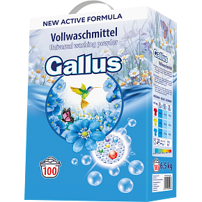 Gallus Waschpulver Universal, 100 Waschladungen, 6,5 kg