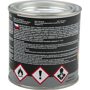 Hostagrund K2100 Silikon Stříbřenka Farbe auf Metall bis 500 °C, silber, 350 g