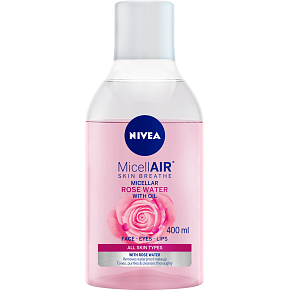 Nivea MicellAIR zwei-phasiges Mizellenwasser mit Rosenwasser, 400 ml