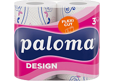 Paloma 3-lagige Papierhandtücher Design & Flexi, 2 Stk., 16 m