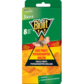 Biolit Eco Lapač 4 Arten von Lebensmittelmotten, 3 Stück Biolit Eco Lapač 4 Arten von Lebensmittelmotten, 3 Stück