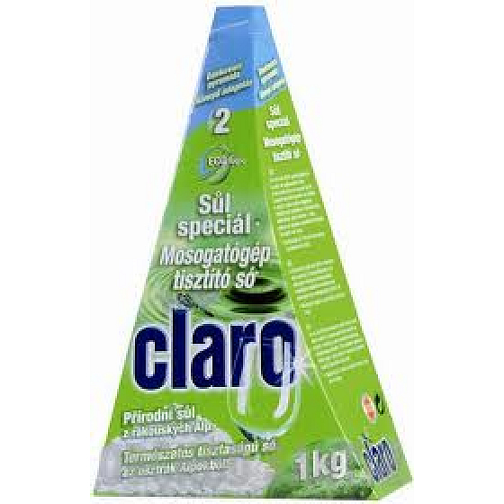 Das spezielle Spülmittelsalz Claro Eco macht 1 kg Spülmittel weich
