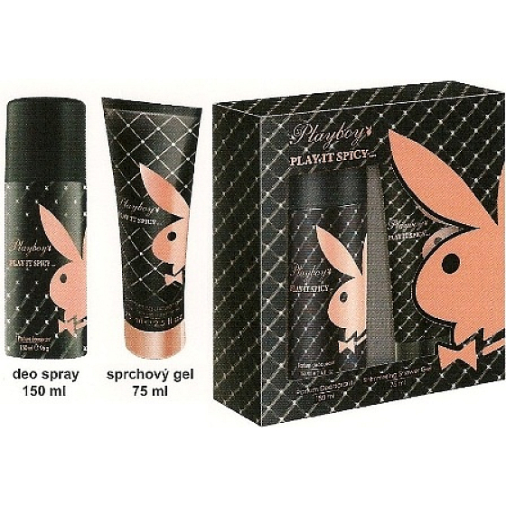 Playboy Play It Würziges Deodorant-Spray 150 ml + Duschgel 75 ml, Kosmetikset