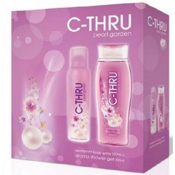 C-Thru Pearl Garden Deodorant 150 ml + Duschgel 250 ml, Kosmetikset für Frauen