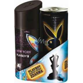 Playboy New York Deodorant Spray für Männer 150 ml + Playboy Energy Drink 250 ml