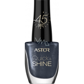 Astor Quick & Shine Nagellack Nagellack 602 Lady In Black 8 ml