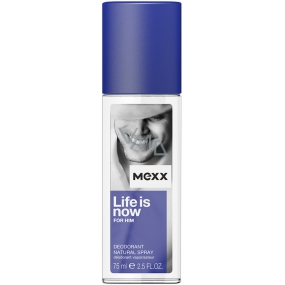 Mexx Life Is Now für Ihn parfümiertes Deodorantglas 75 ml