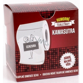 Albi Lustige Toilettenartikel mit Kamasutra, 20 Meter atemberaubender Luxus, Geschenk-Toilettenpapier