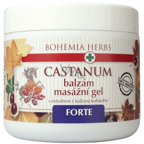 Böhmen Geschenke Castanum Rosskastanienextrakt Forte extra starkes Balsam Massagegel 600 ml