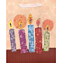 Nekupto Geschenk Papiertüte 23 x 18 x 9 cm Mattenkerzenapplikation 1430 LBM