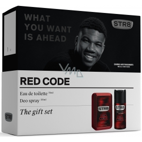 Str8 Red Code Eau de Toilette für Männer 50 ml + Deodorant Spray 150 ml, Geschenkset