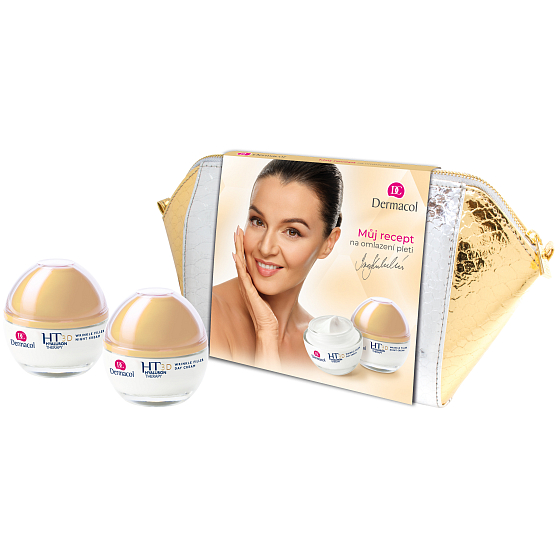Dermacol 3D Hyaluron Therapie Tagescreme 50 ml + Nachtcreme 50 ml + Hülle, Kosmetikset